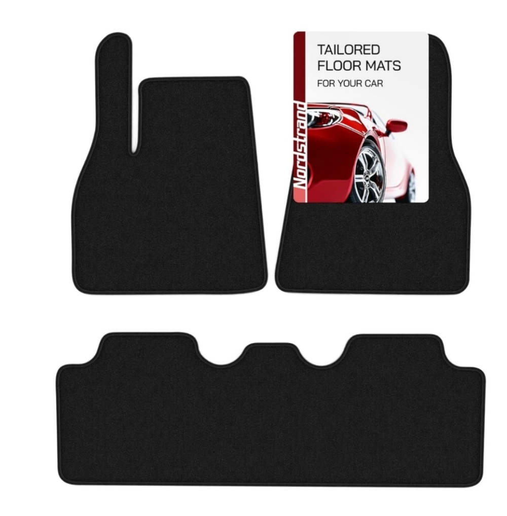 Tesla Model Y Black Floor Mats